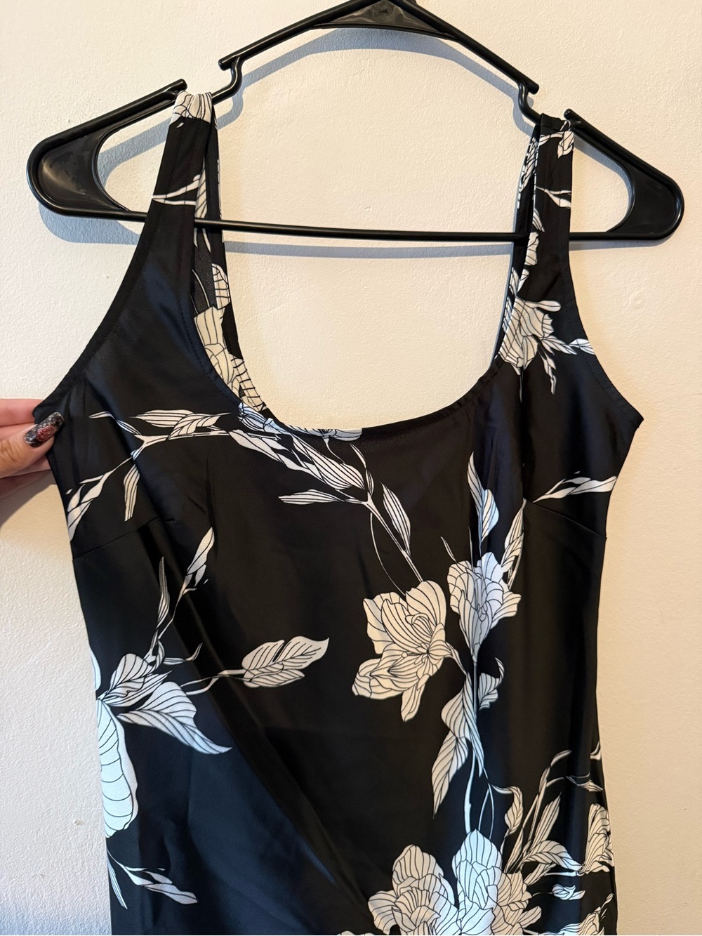 A new day Black and White Floral Slip Dress - Picture 5 of 9